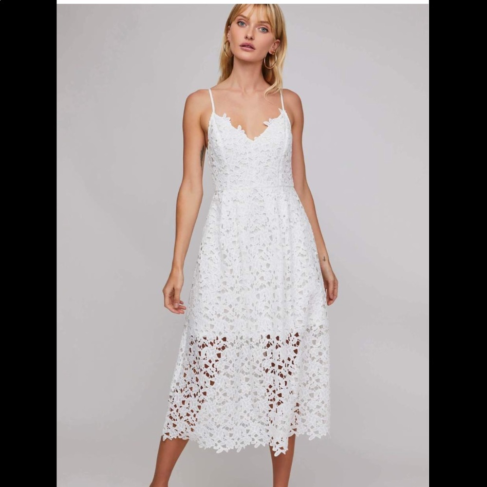 ASTR Lace Midi Dress